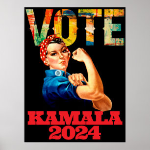 Kamala 2024 Les Femmes Nasty Votent Poster Politiq
