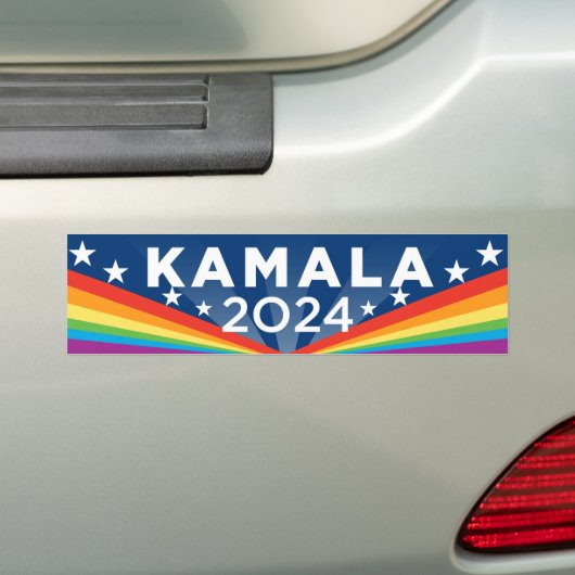 Kamala 2024 LGBTQ Bumpersticker (Op auto)