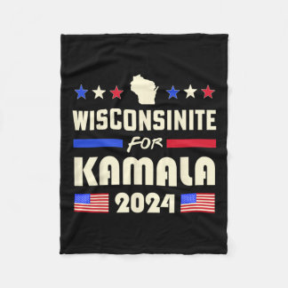 Kamala 2024 Patriottische Democraten Campagne Fleece Deken