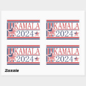 Kamala 2024, presidentskandidaat Sticker (Vel)