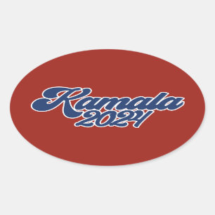 Kamala 2024 Stemming Kamala Harris 2024 Verkiezing Ovale Sticker
