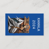 Kamala 2024 voor President Thunder_Cove Visitekaartje (Achterkant)