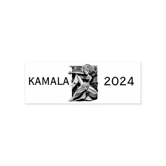 Kamala 2024 voor President Thunder_Cove Zelfinktende Stempel (Design)