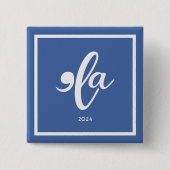 Kamala 2024 Zeg haar naam Vierkante Button 5,1 Cm (Voorkant)