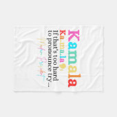 Kamala, als dat te moeilijk is om uit te spreken,  fleece deken (Voorkant (Horizontaal))