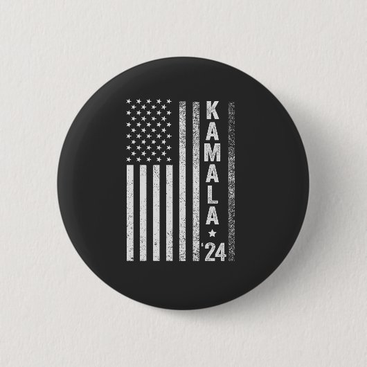Kamala Amerikaanse Vlag President Verkiezing VS Ronde Button 5,7 Cm (Voorkant)