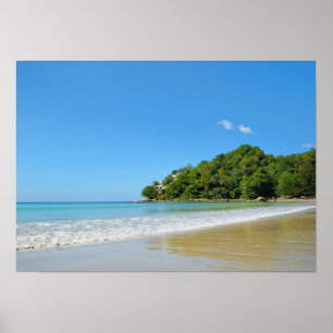 Kamala-baai in Thailand eiland Phuket op een zonni Poster