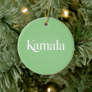 Kamala Brat Kamala Harris voor President 2024 Keramisch Ornament