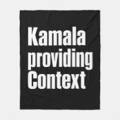 Kamala Brat Lime Green voor context Fleece Deken (Voorkant)