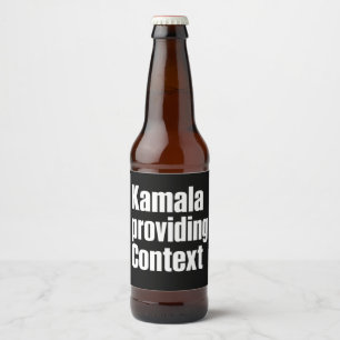 Kamala Brat Lime Groen Context Bieden Bier Etiket
