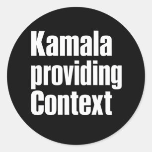Kamala Brat Lime Groen Context Bieden Ronde Sticker