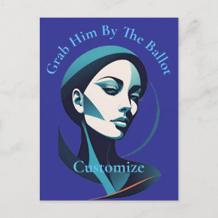 Kamala Cat Lady 2024 Stemming Thunder_Cove Briefkaart