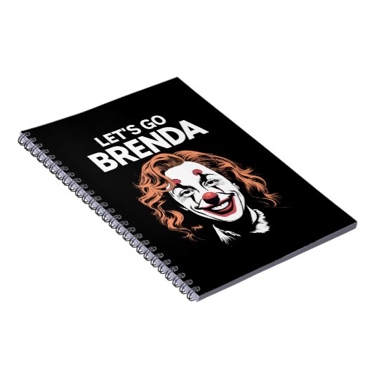 Kamala Clown Laten we gaan Brenda Notitieboek (Rechterzijde)