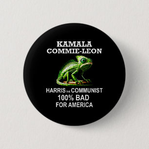 Kamala Commie Leon Commieleon Communist Ha Ronde Button 5,7 Cm