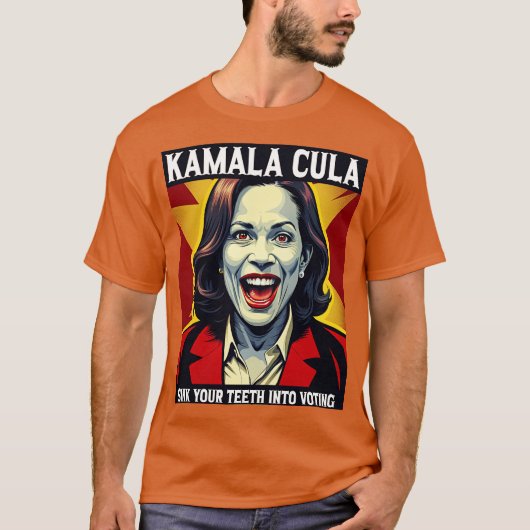 kamala cula sink your teeth into voting Election U T-shirt (Voorkant)