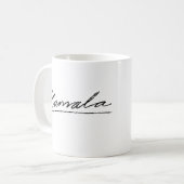 Kamala Cursive Signature Koffiemok (Voorkant links)