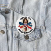 Kamala & Doug 2020 Ronde Button 7,6 Cm (In situ)