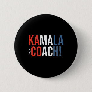 Kamala en coach president Kamala Harris Wheimer 2 Ronde Button 5,7 Cm