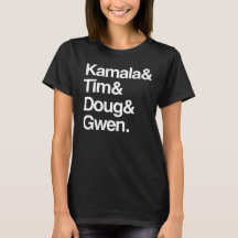 Kamala en Tim en Doug en Gwen