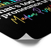 Kamala Hariss La als dat te moeilijk is om uit te  Poster (Hoek)