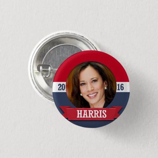 KAMALA HARRIS 2016 RONDE BUTTON 3,2 CM (Voorkant /achterkant)