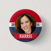 KAMALA HARRIS 2016 RONDE BUTTON 3,2 CM (Voorkant)