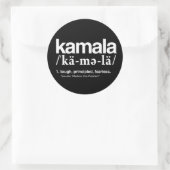 Kamala Harris 2020 Classic Round Sticker (Tas)