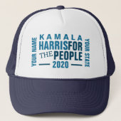 Kamala Harris 2020 Merchandise Vote Personalized Trucker Pet (Voorkant)