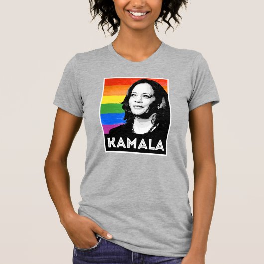 KAMALA HARRIS 2020 PRIDE POSTER T-SHIRT (Voorkant)