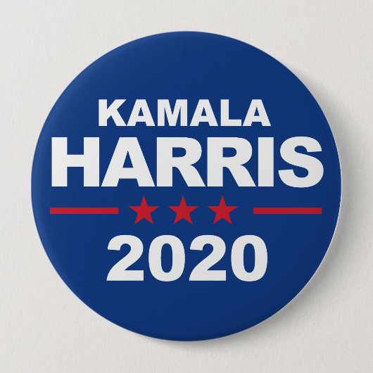 Kamala Harris 2020 - Sticker blue - Ronde Button 4,0 Cm (Voorkant)