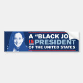 Kamala Harris 2024 Black Job is President Bumpersticker (Voorkant)