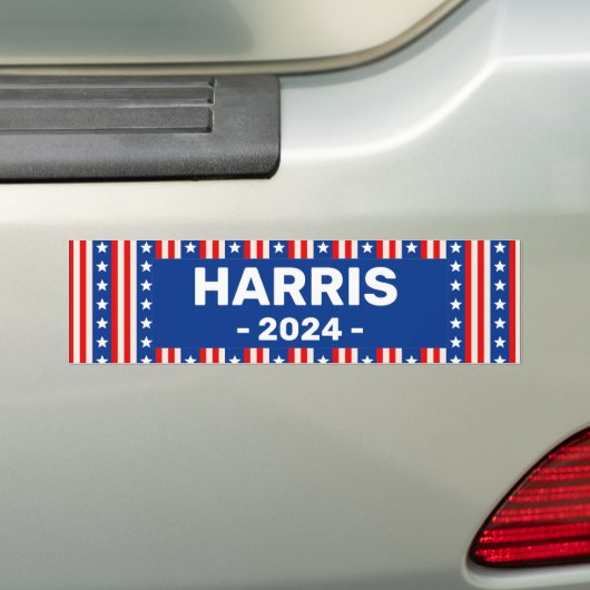 Kamala Harris 2024 Bumpersticker (Op auto)