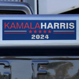 Kamala Harris 2024 Campaign Blauwe Bumpersticker