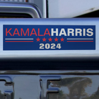 Kamala Harris 2024 Campaign Blauwe Bumpersticker