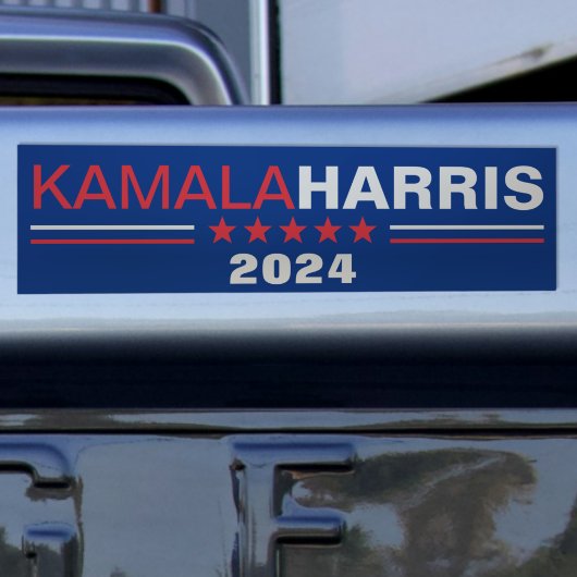 Kamala Harris 2024 Campaign Blauwe Bumpersticker