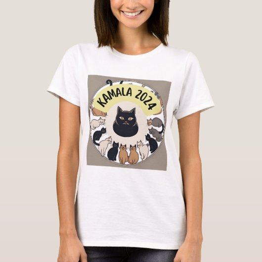 KAMALA HARRIS 2024 CHATS TSHIRT (Devant)