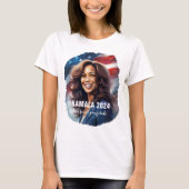 Kamala Harris 2024 Graphic Art Dames T-shirt (Voorkant)