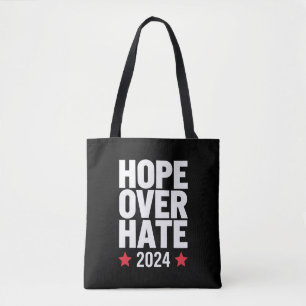 Kamala Harris 2024 Hoop Over Haat Presidentieel  Draagtas