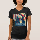 Kamala Harris 2024 Ja We Kam Madam Harris Grappig T-shirt (Voorkant)