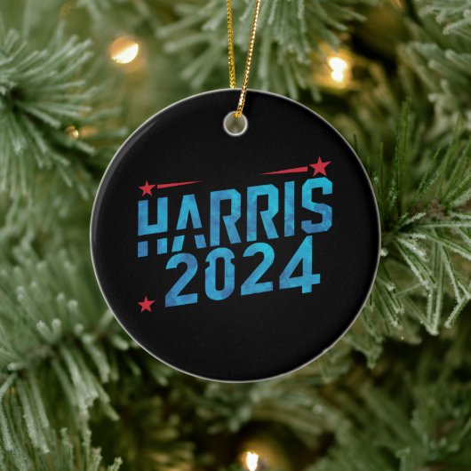 Kamala Harris 2024 Keramisch Ornament (Boom)