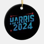 Kamala Harris 2024 Keramisch Ornament (Voorkant)