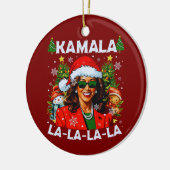 Kamala Harris 2024 Kerstmis Keramisch Ornament (Links)
