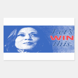 Kamala Harris 2024 - Laten we dit winnen Rechthoekige Sticker