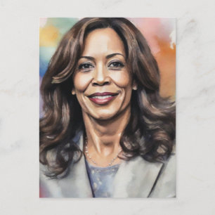 Kamala Harris 2024 mijn president is een zwart en  Briefkaart
