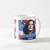 Kamala Harris 2024 Mug de café (Devant droit)