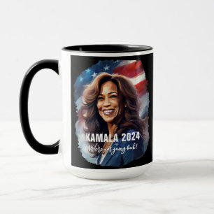 Kamala Harris 2024 niet teruggaan Graphic Art Cof Mok