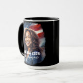 Kamala Harris 2024 niet teruggaan Graphic Art Cof Mok (Voorkant links)