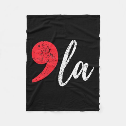 Kamala Harris 2024 President Comma La Dames Pock Fleece Deken (Voorkant)