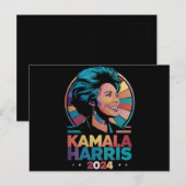 Kamala Harris 2024 President Kamala Briefkaart (Voorkant / Achterkant)