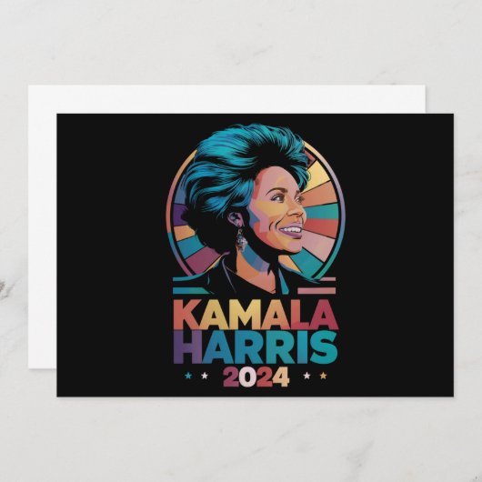 Kamala Harris 2024 President Kamala Kaart (Voorkant / Achterkant)